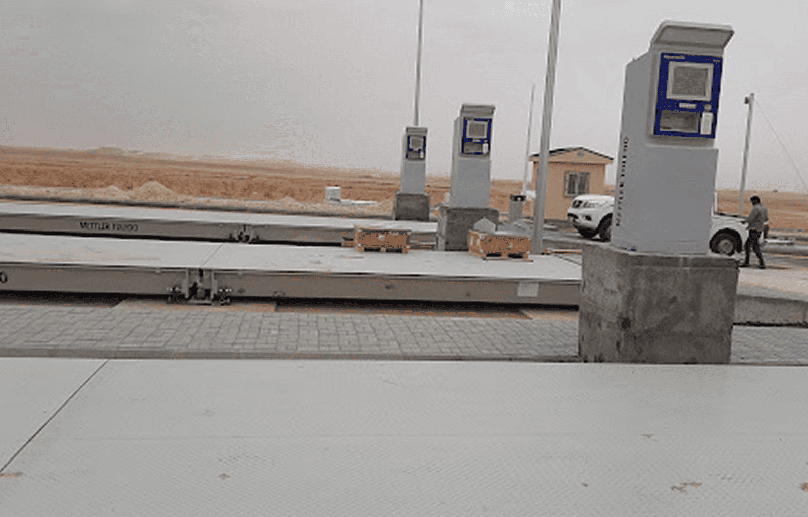 Weighbridge truck scale at a Saudi industrial facility