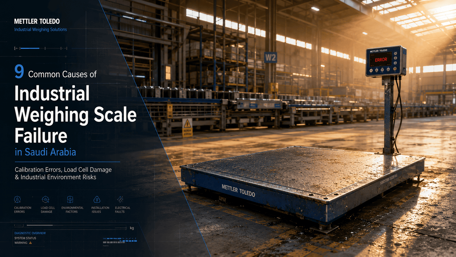 9 Common Causes of Industrial Weighing Scale Failure, And How to Prevent Every One