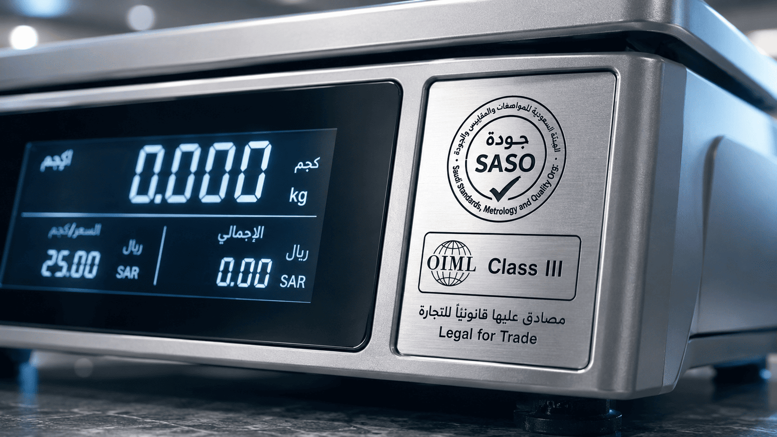 SASO compliance for retail weighing scales in Saudi Arabia