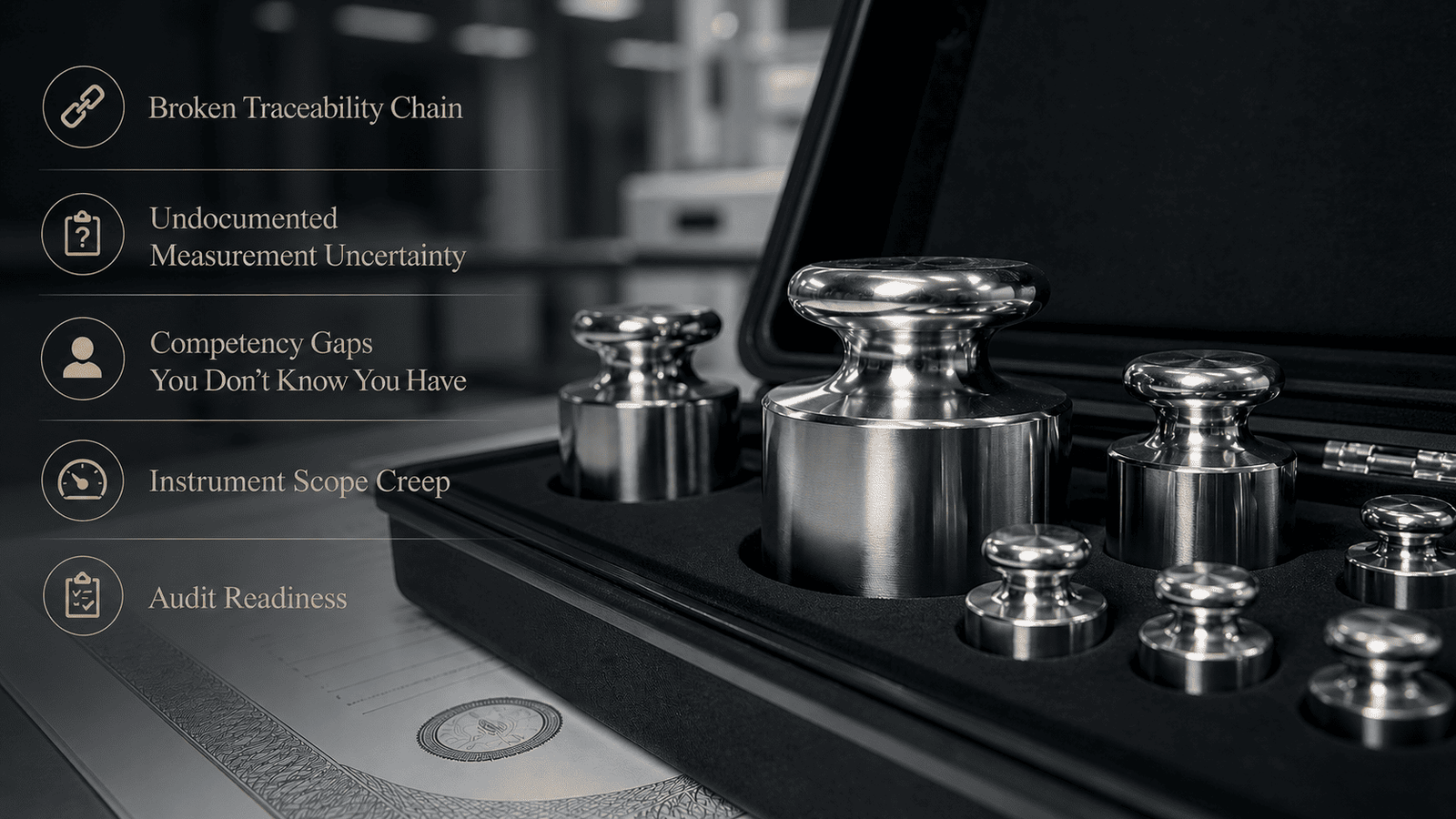 Precision calibration reference weights — traceability chain for SASO-compliant calibration in Saudi Arabia